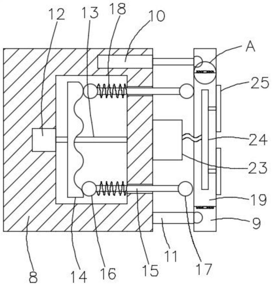 Vertical automatic wall tile sticking device for building construction