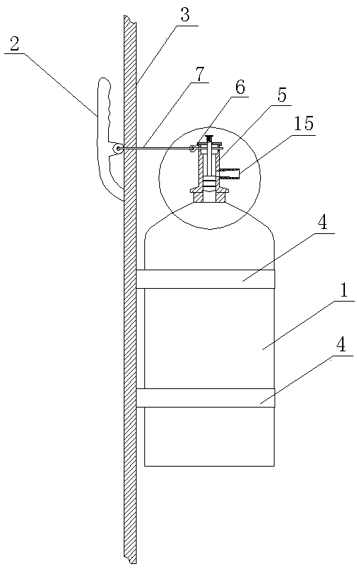 Engine bin built-in type fire extinguishing device