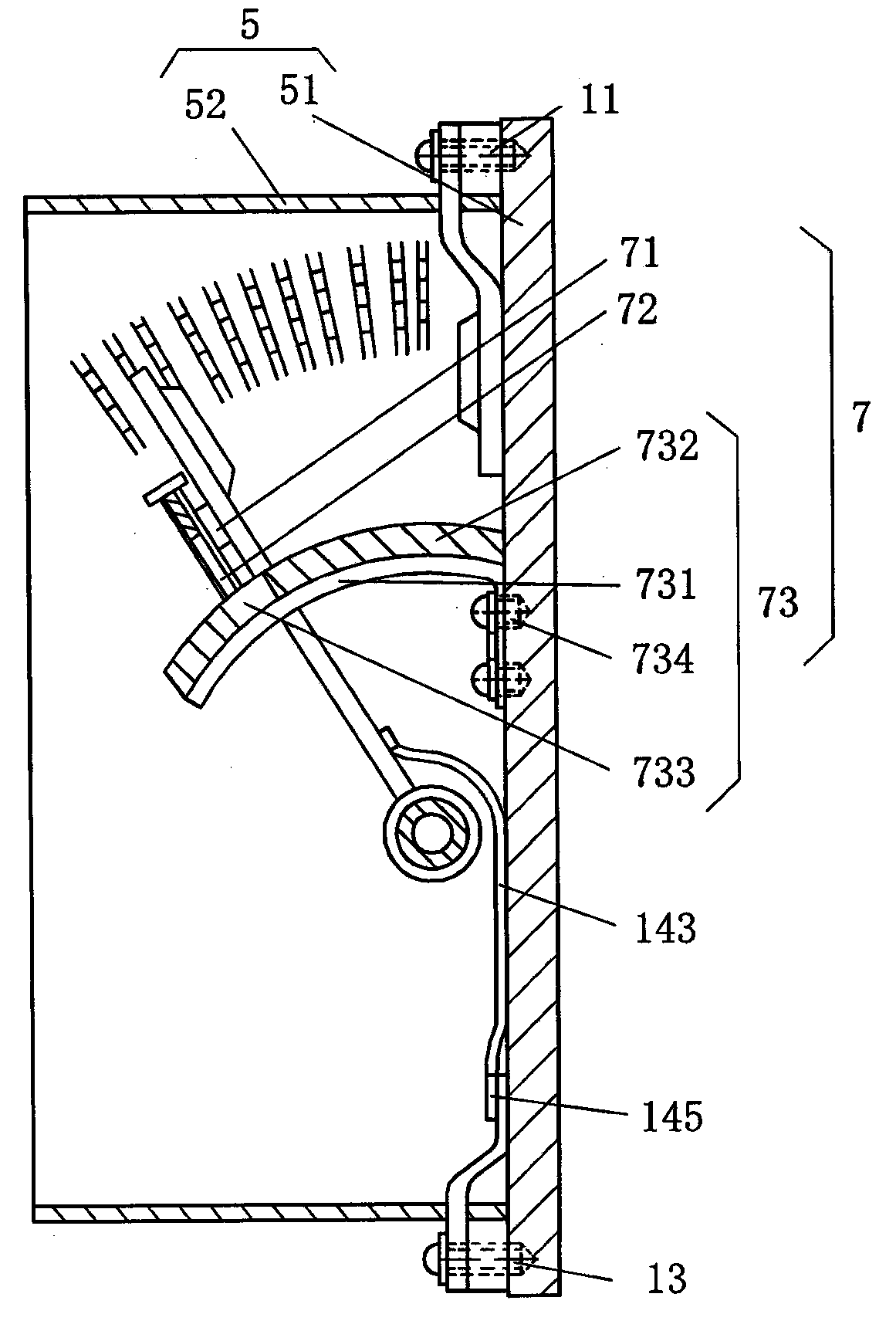 Sliding-type switching device used for main-connection-line short circuit precheck of low-voltage circuit breaker