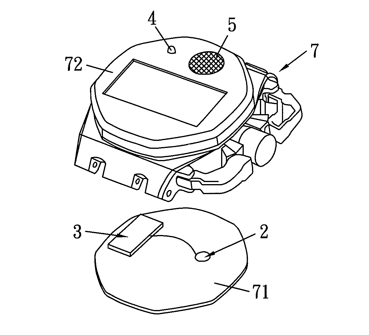 Temperature sensing light-emitting device