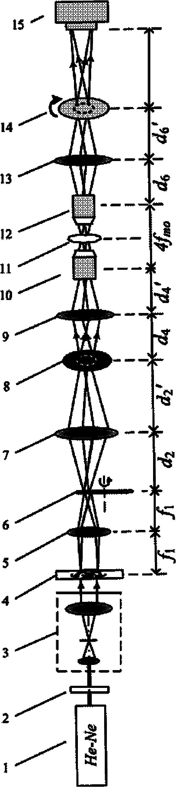 Phase shift interference microscopic device and method based on Zernike phase contrast imaging