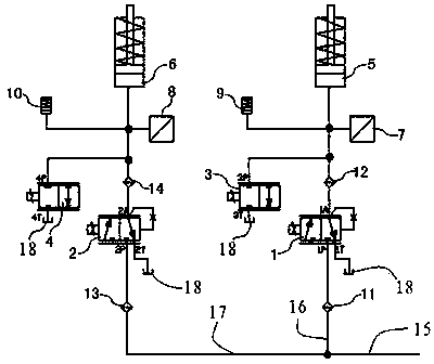 Hydraulic control device for dual-clutch automatic transmission