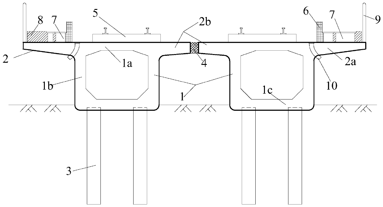 Light roadbed structure of high-speed railway