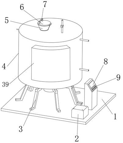 Material mixing and fermenting device for edible mushroom production