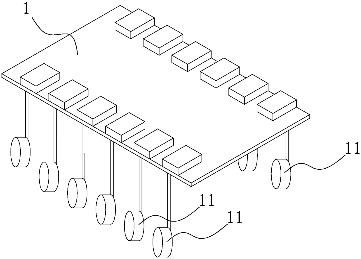 Multi-legged wheeled platform robot