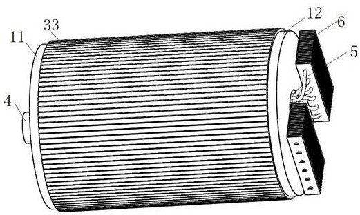 Outer rotor motor cooling structure