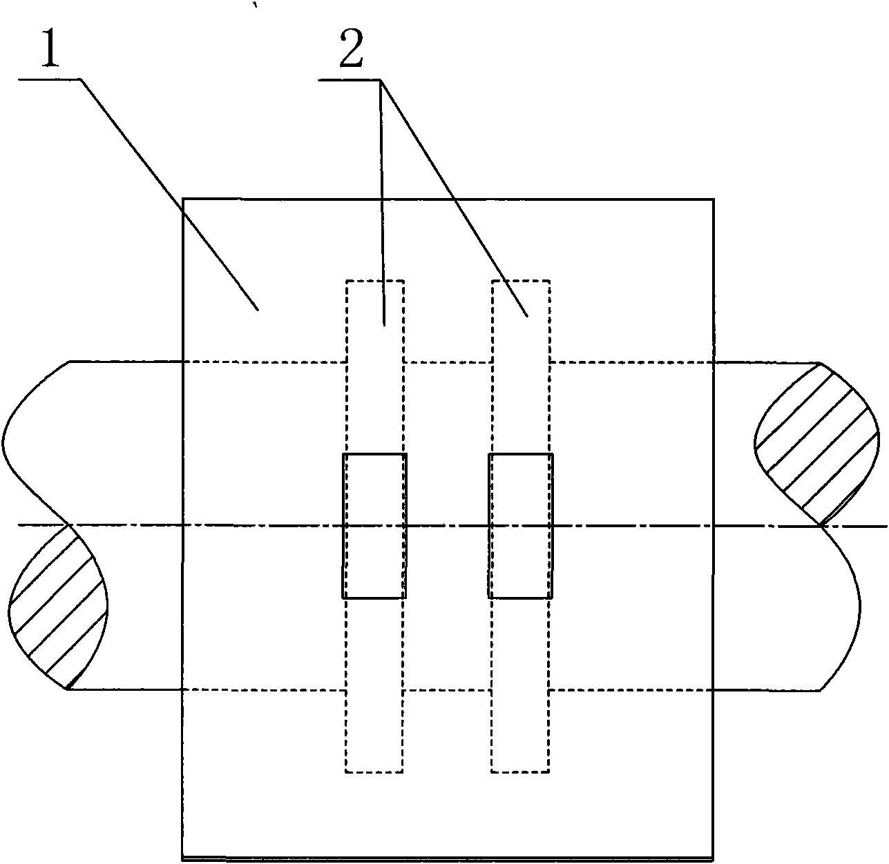 Method for repairing collecting ring on line