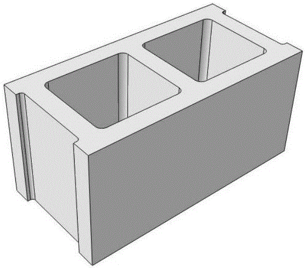 Green and environmentally-friendly concrete hollow block and production method thereof