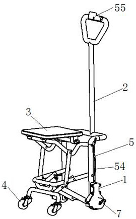 Wheeled Elderly Cane