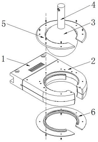 Novel hardware universal ball head connecting piece