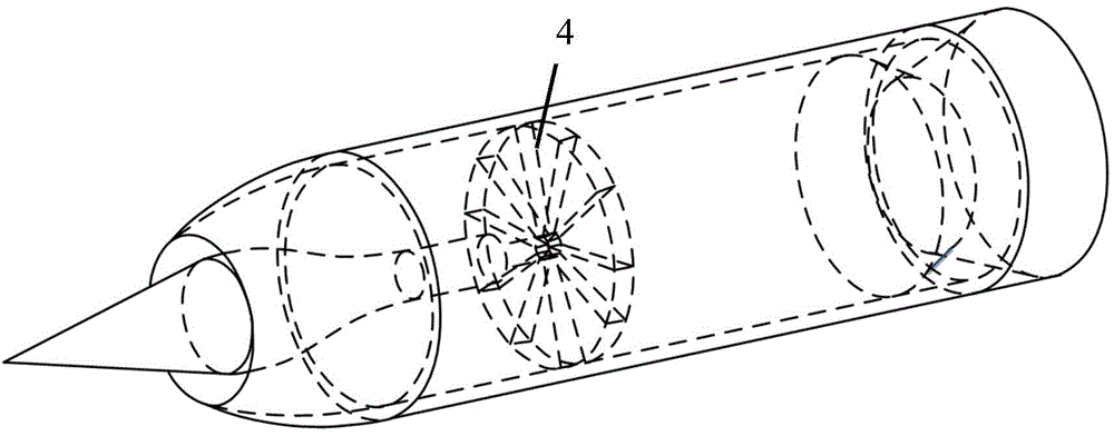 Ramjet circumferential air inlet distortion restraint grating and design method thereof