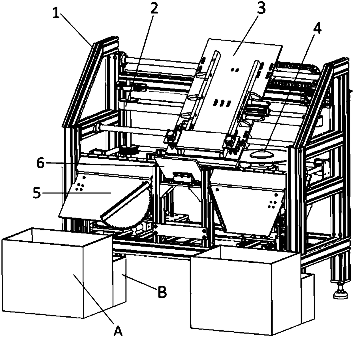 Automatic cutting device capable of cutting wood in batches