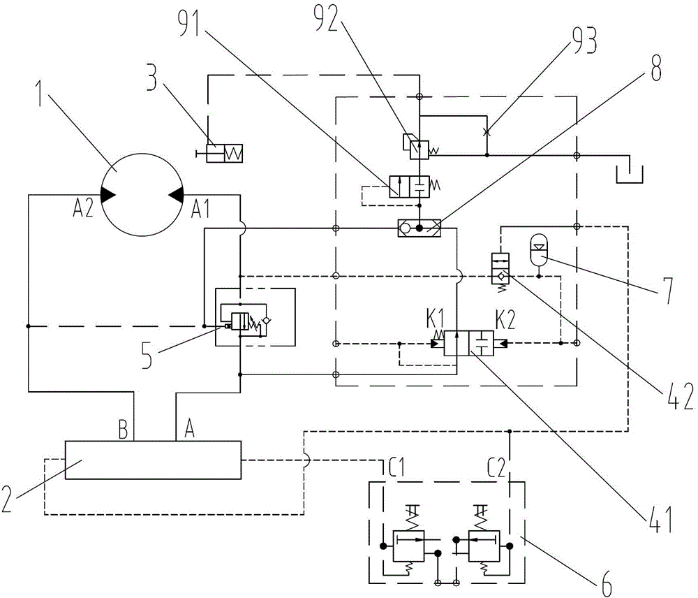 Hydraulic system, hoisting mechanism and engineering machinery