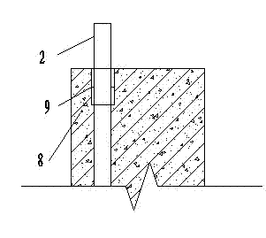 Prefabricated concrete structure architecture electric pre-buried laying method