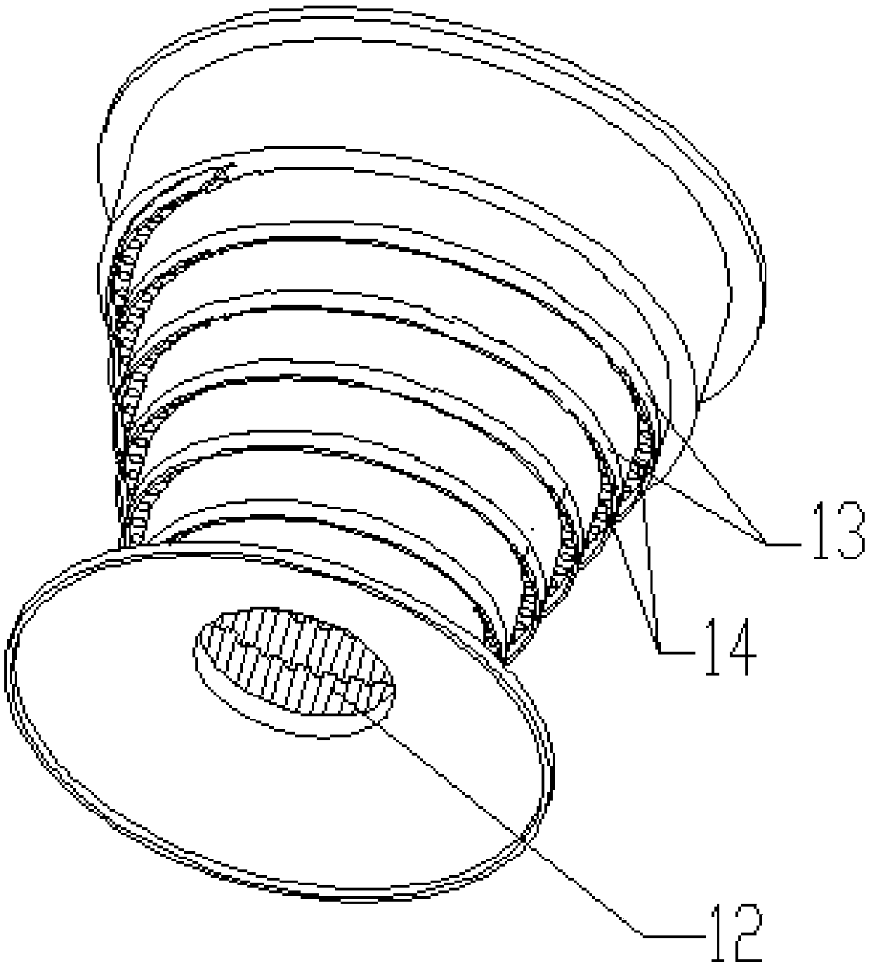 Air-dust separating net cover, air-dust separating system and dust collector