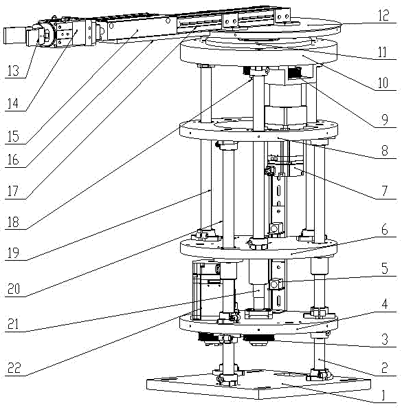 Automatic manipulator of caster support press line