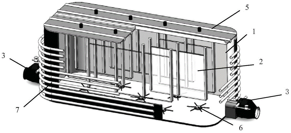 Built-in light source bioreactor and microalgae culture method