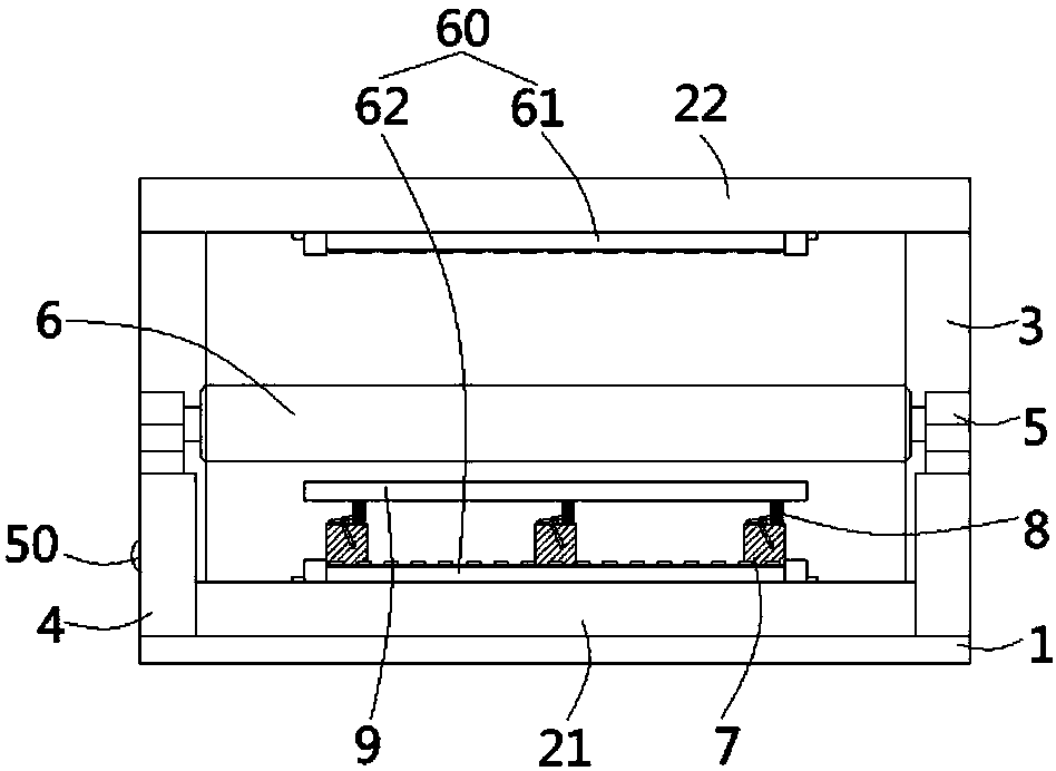 Steel band detection device on color steel plate production line