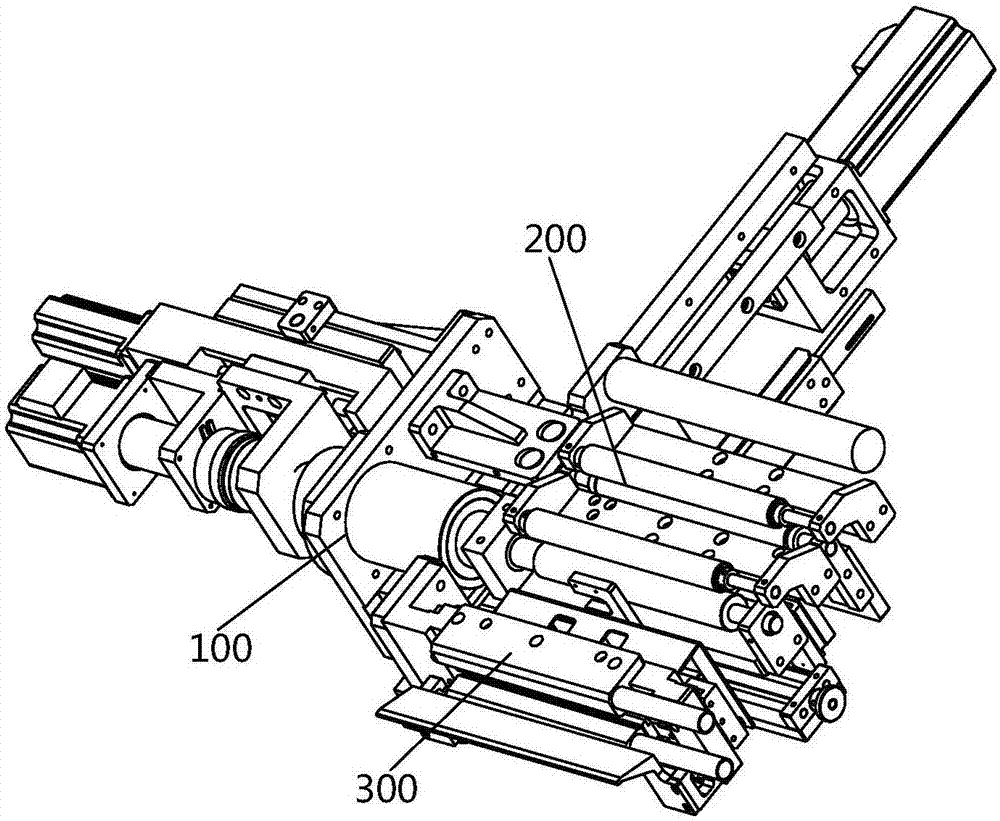 Pole piece conveying deviation rectification compound manipulator device and implementation method