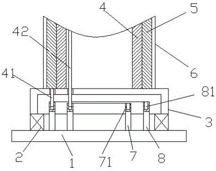 Conveniently rotated vertical solar cell column