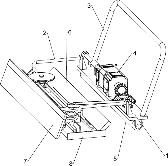 Cement leveling vehicle for road construction