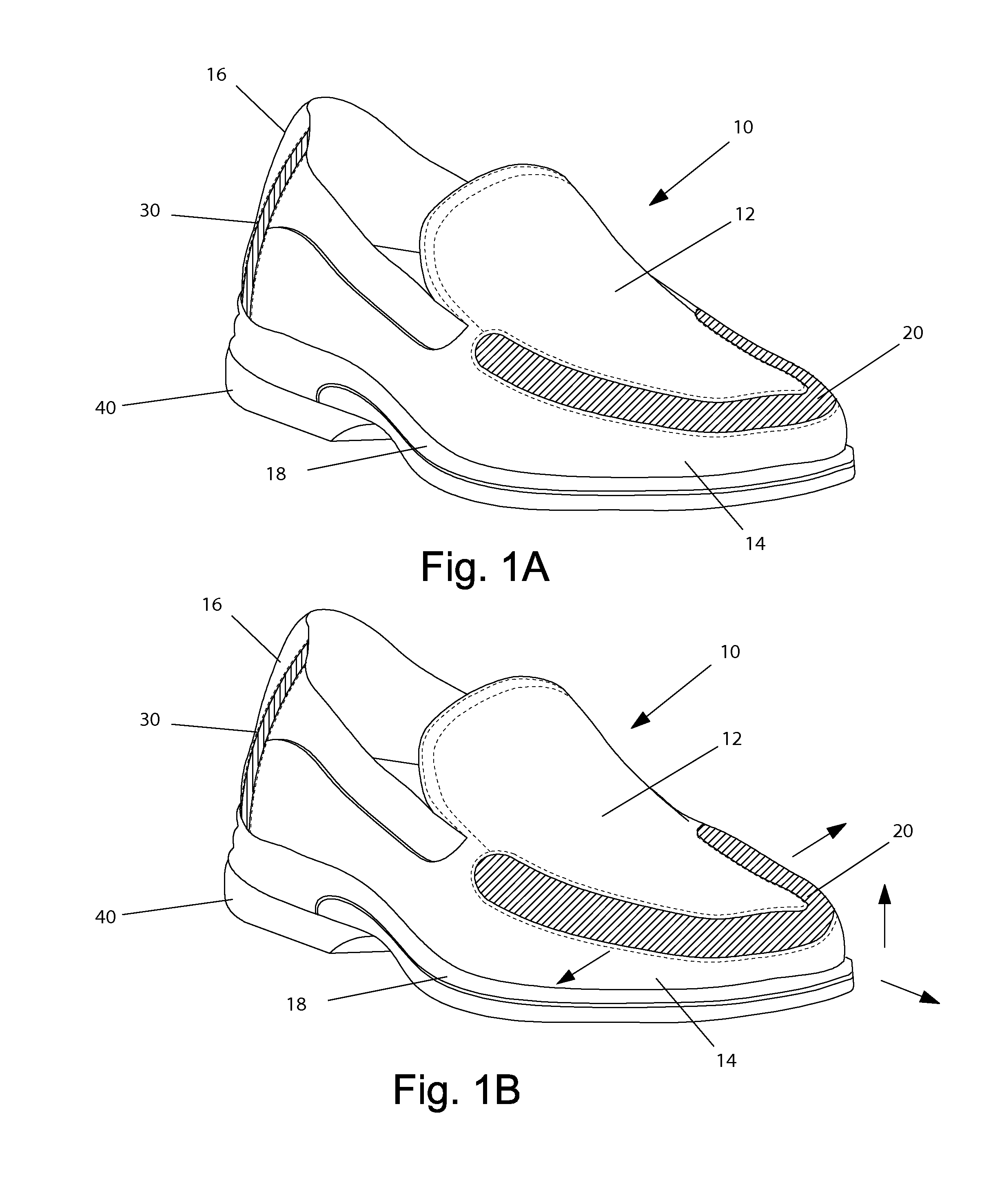 Expandable shoe