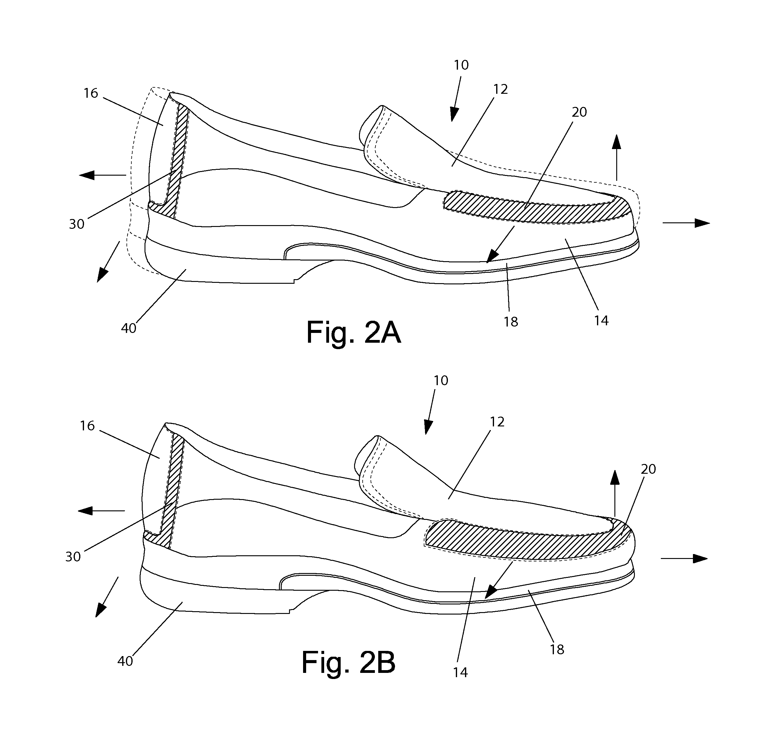 Expandable shoe