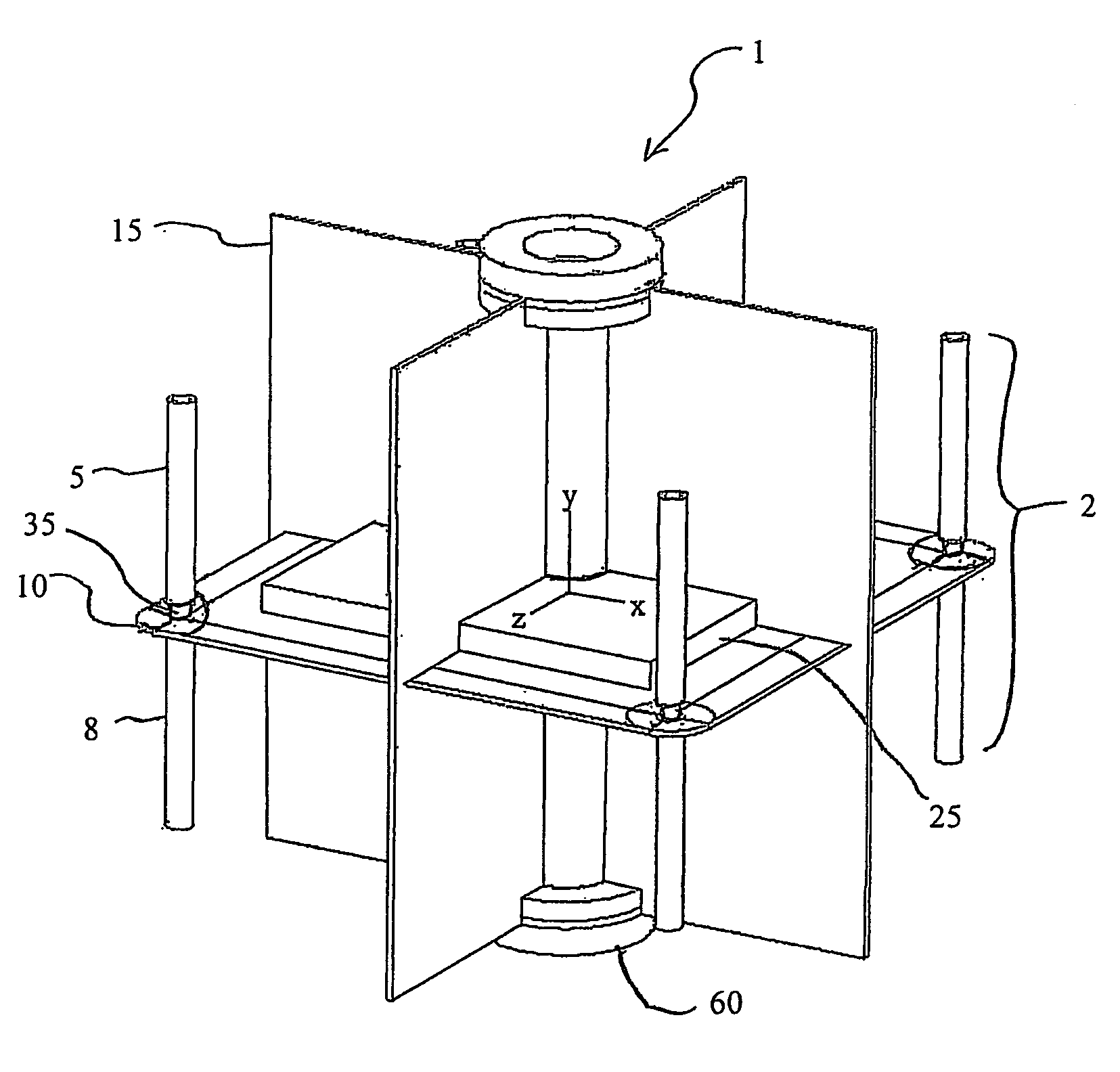 Dipole array with reflector and integrated electronics