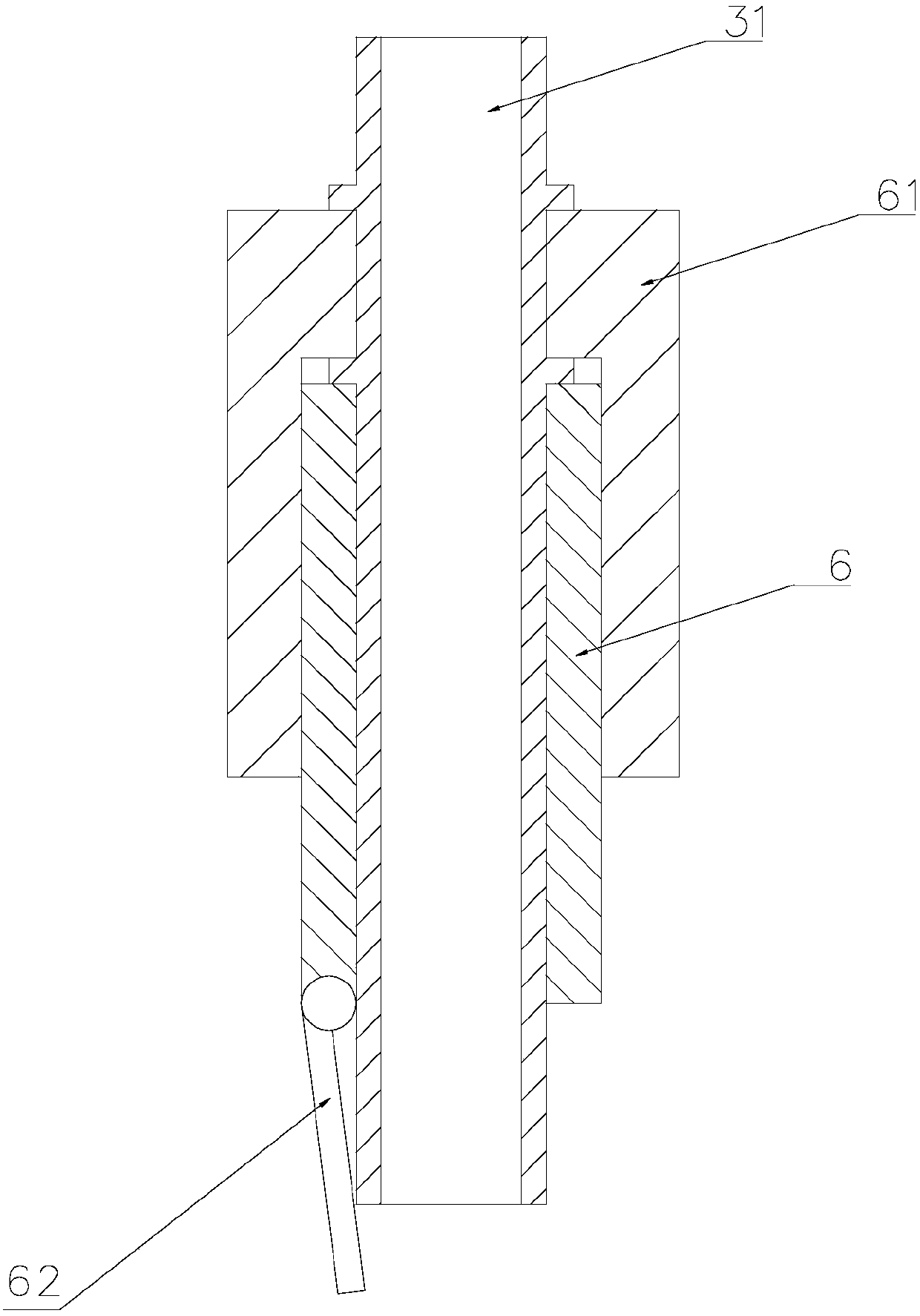 Diaper structure for patient having incontinence