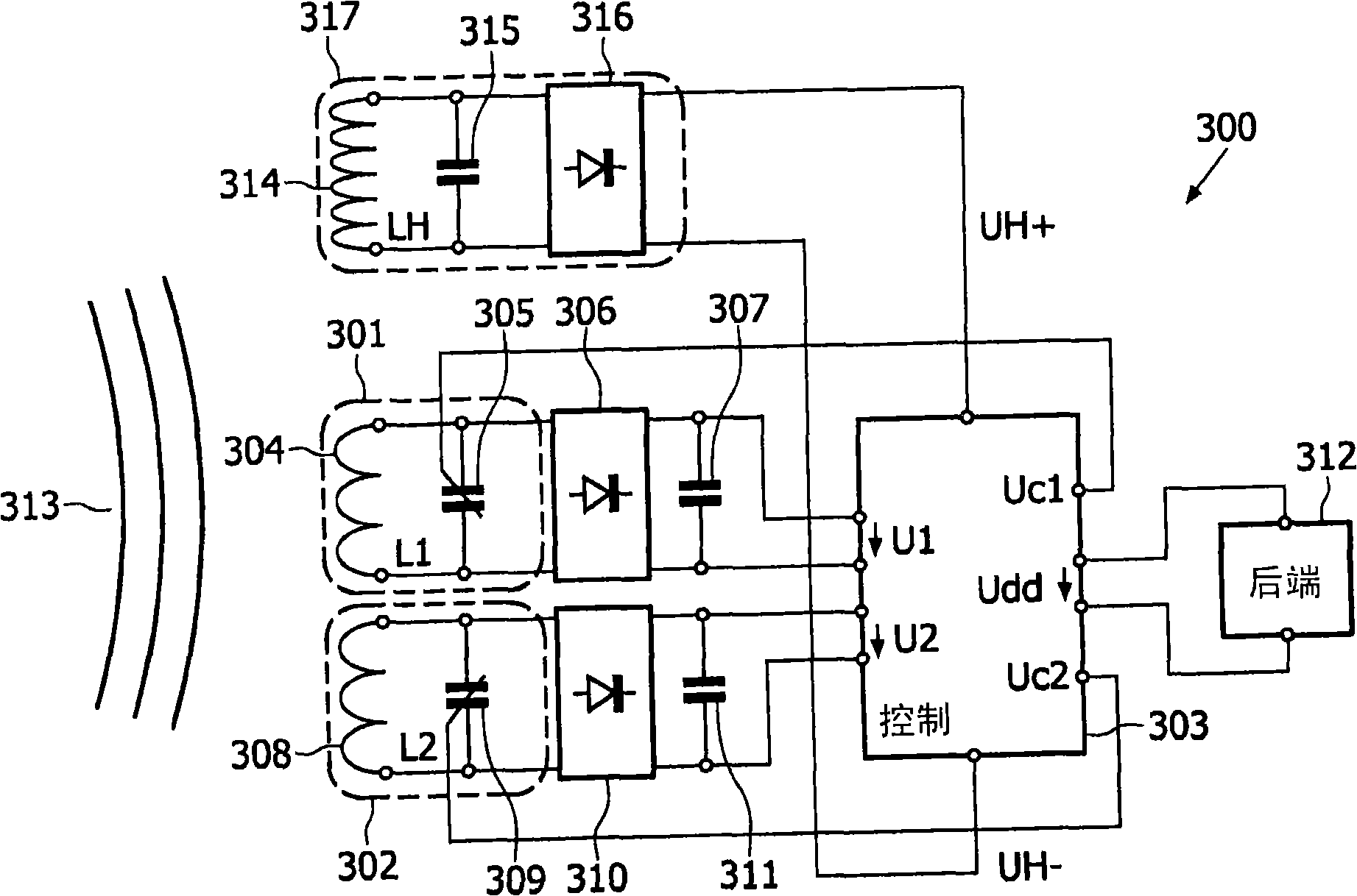 Circuit arrangement for a transponder and method for operating a circuit arrangement