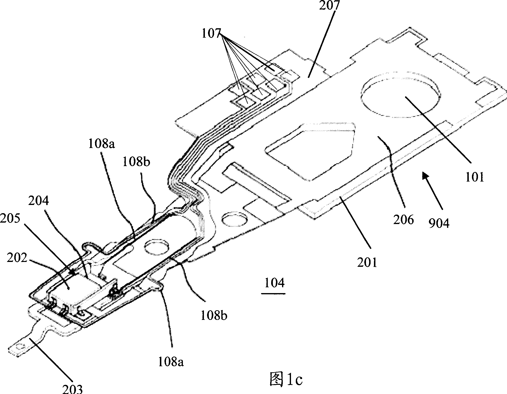 Micro-driver, magnetic-head broken-wafer combination containing it and magnetic-disk driving unit