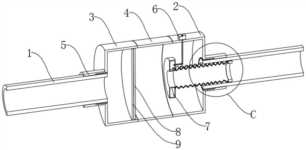 On-line leakage detection water supply pipeline system and water leakage on-line monitoring method