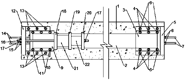 Self-anchored prestressed fiber reinforced composite cloth reinforced concrete device and method