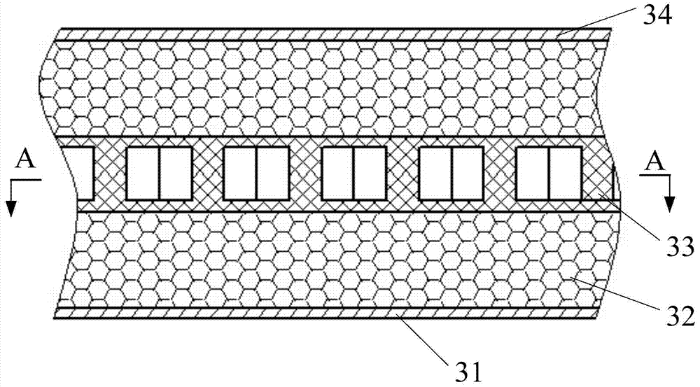 A post-processing sensor installation structure