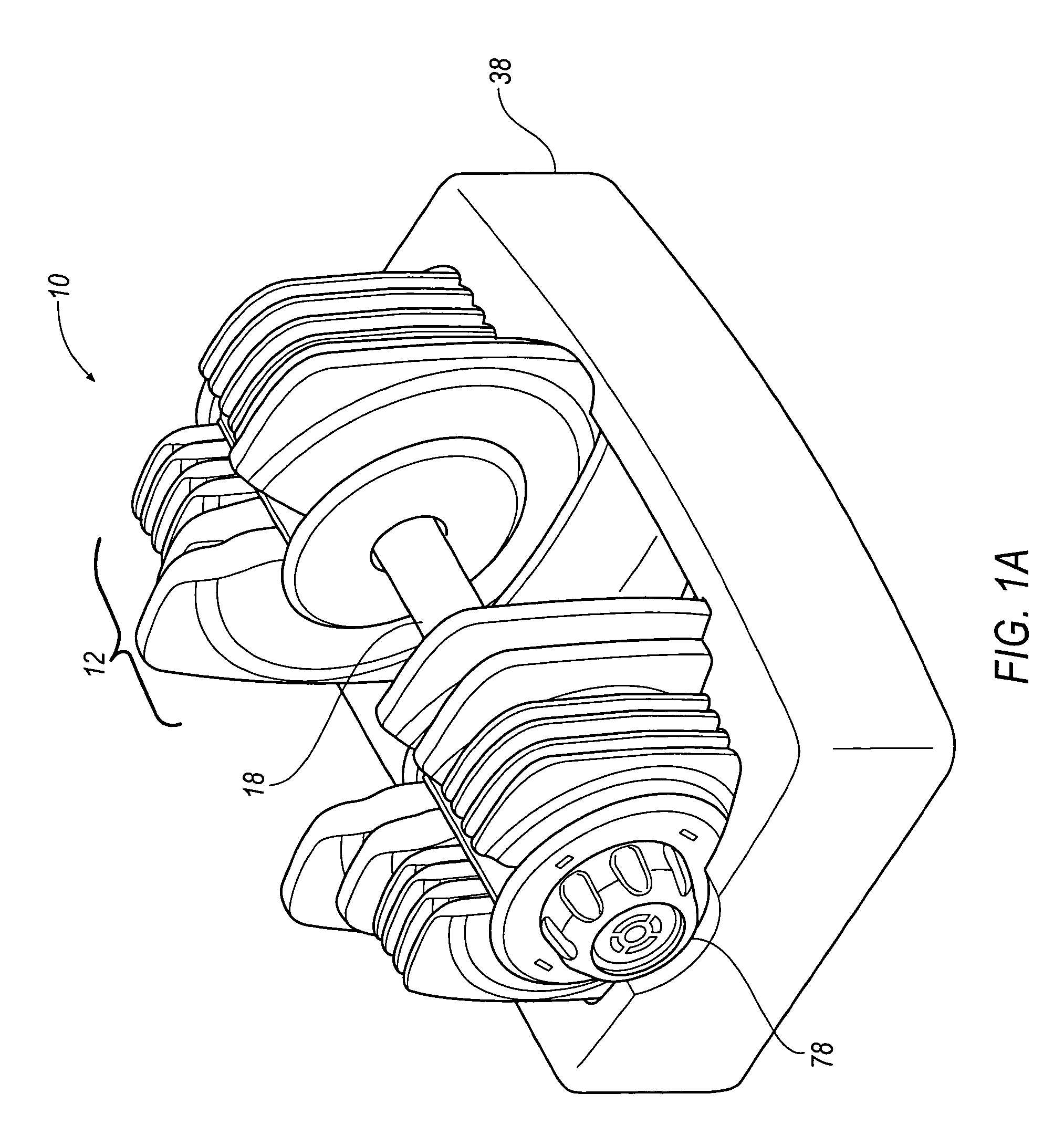 Weight-training apparatus having selectable weight plates