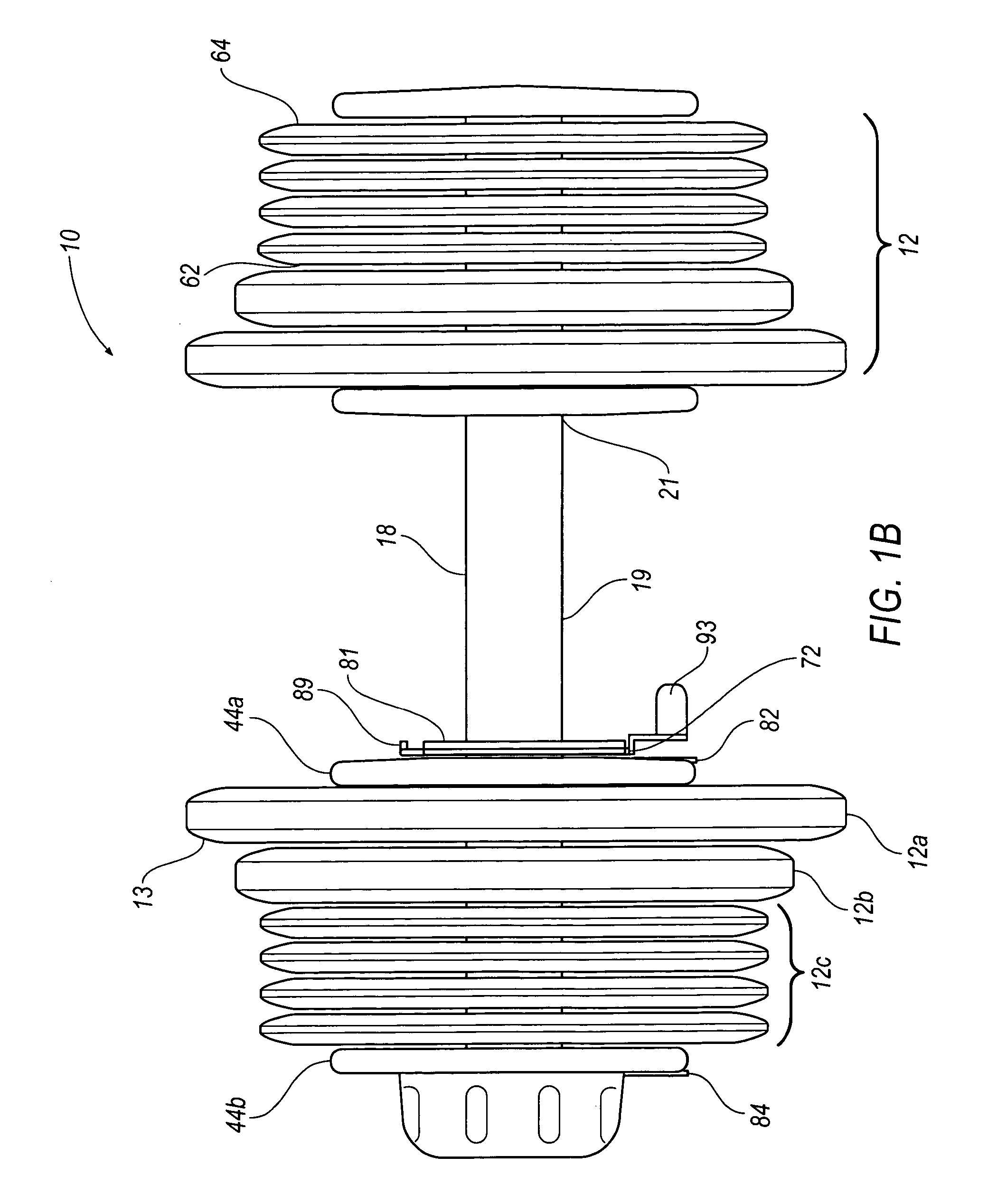 Weight-training apparatus having selectable weight plates