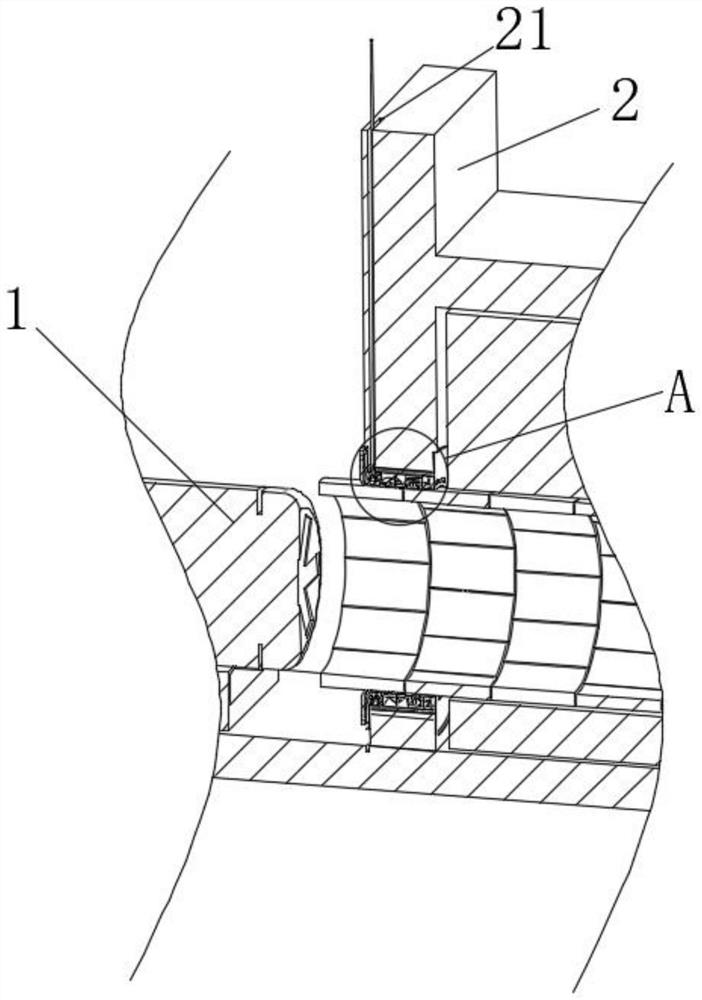 Freezing and sealing device for shield launching tunnel portal