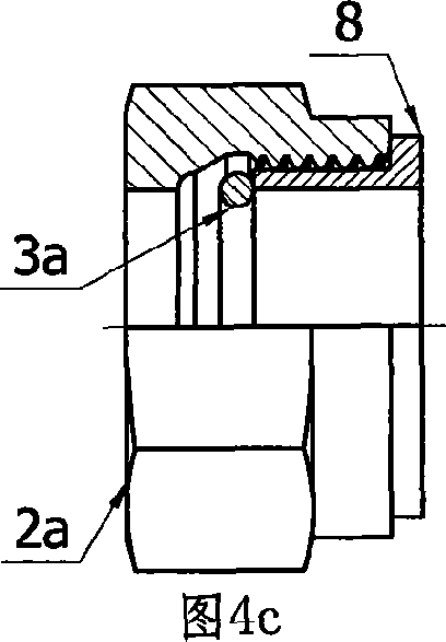 Pipe union fastening structure and its assembling process