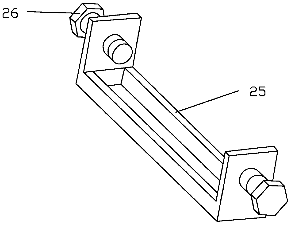 Device and method for preparing rock test piece with different inclination angles and connecting rates at different crack positions