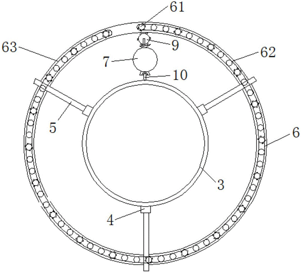 Rolling photographing device for on-site pipeline flaw detection