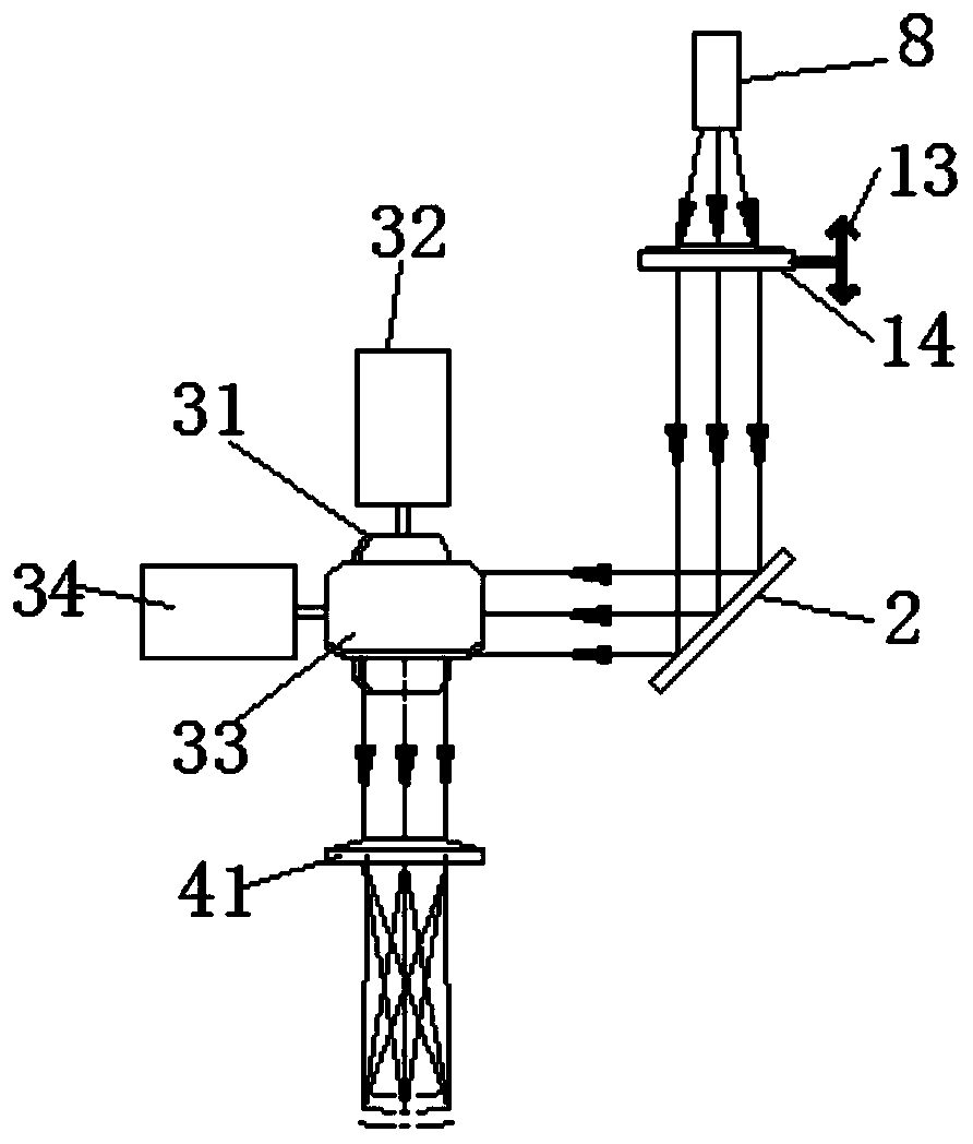 Laser stirring welding device with tactile tracking