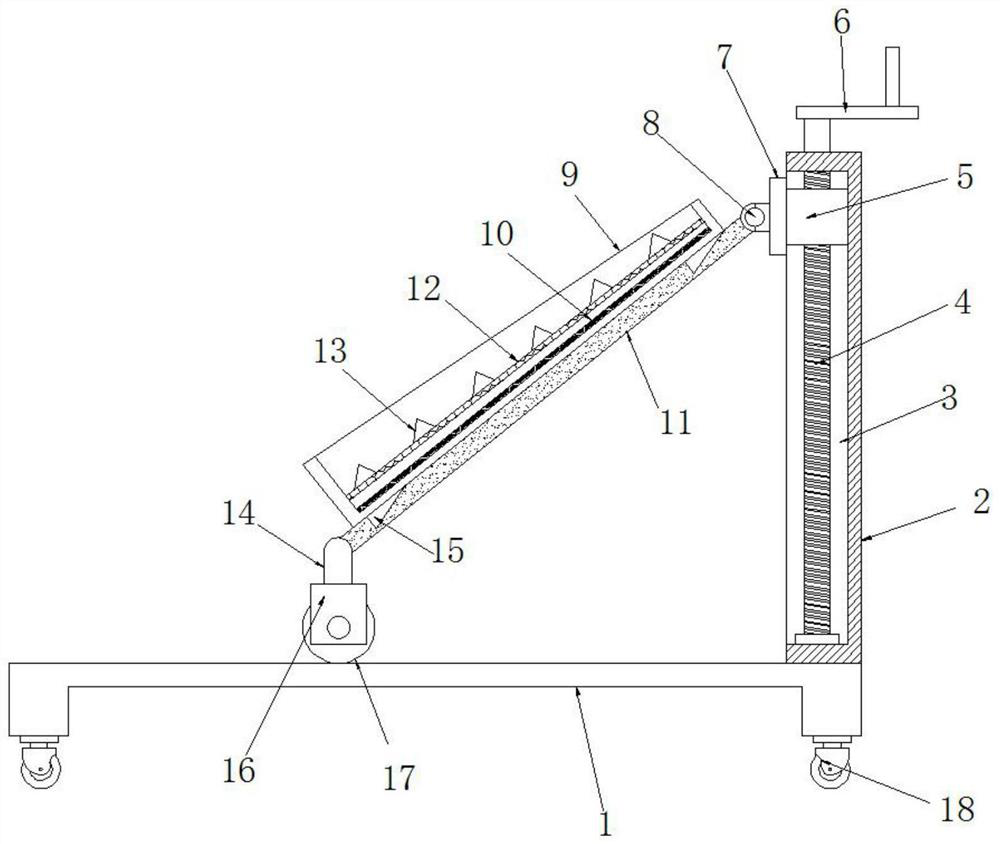 Airing device for chili processing