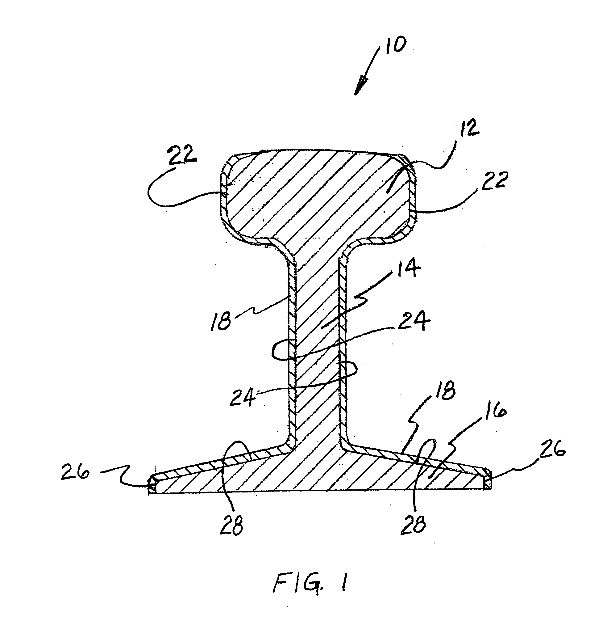 Railroad rail having thermal insulationbelow the railhead either coated in the field or at the rail production facility