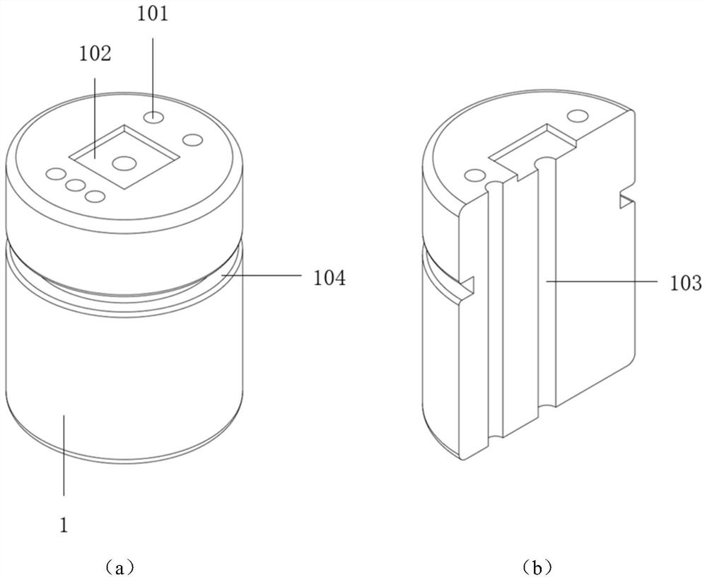 Leadless packaging structure and method of high-temperature-resistant sensor