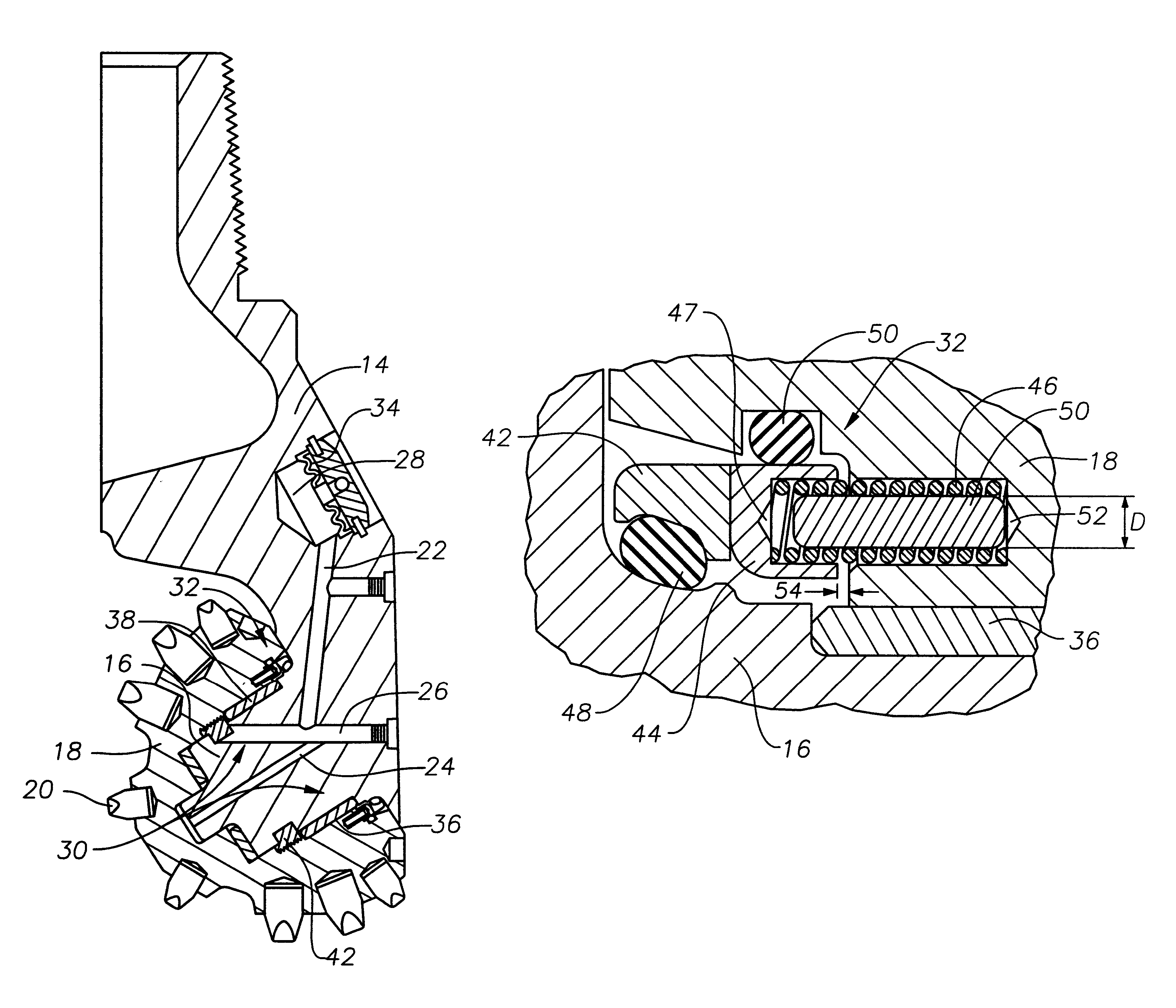 Rock bit face seal having anti-rotation pins