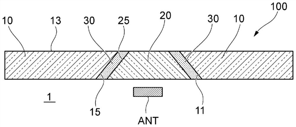 Protective member and communication terminal device including same