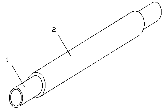 All-insulation pouring tubular bus and preparation method thereof