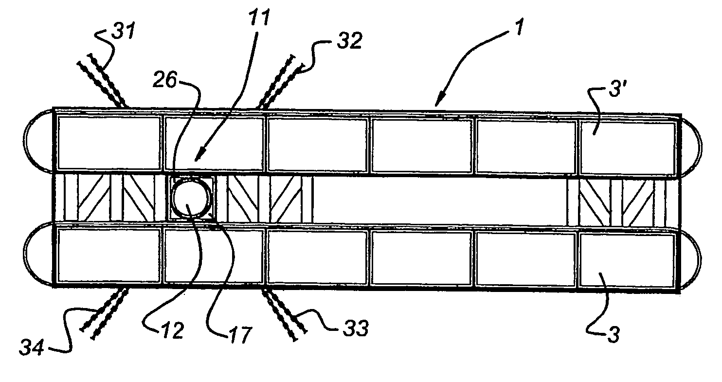 Multi hull barge