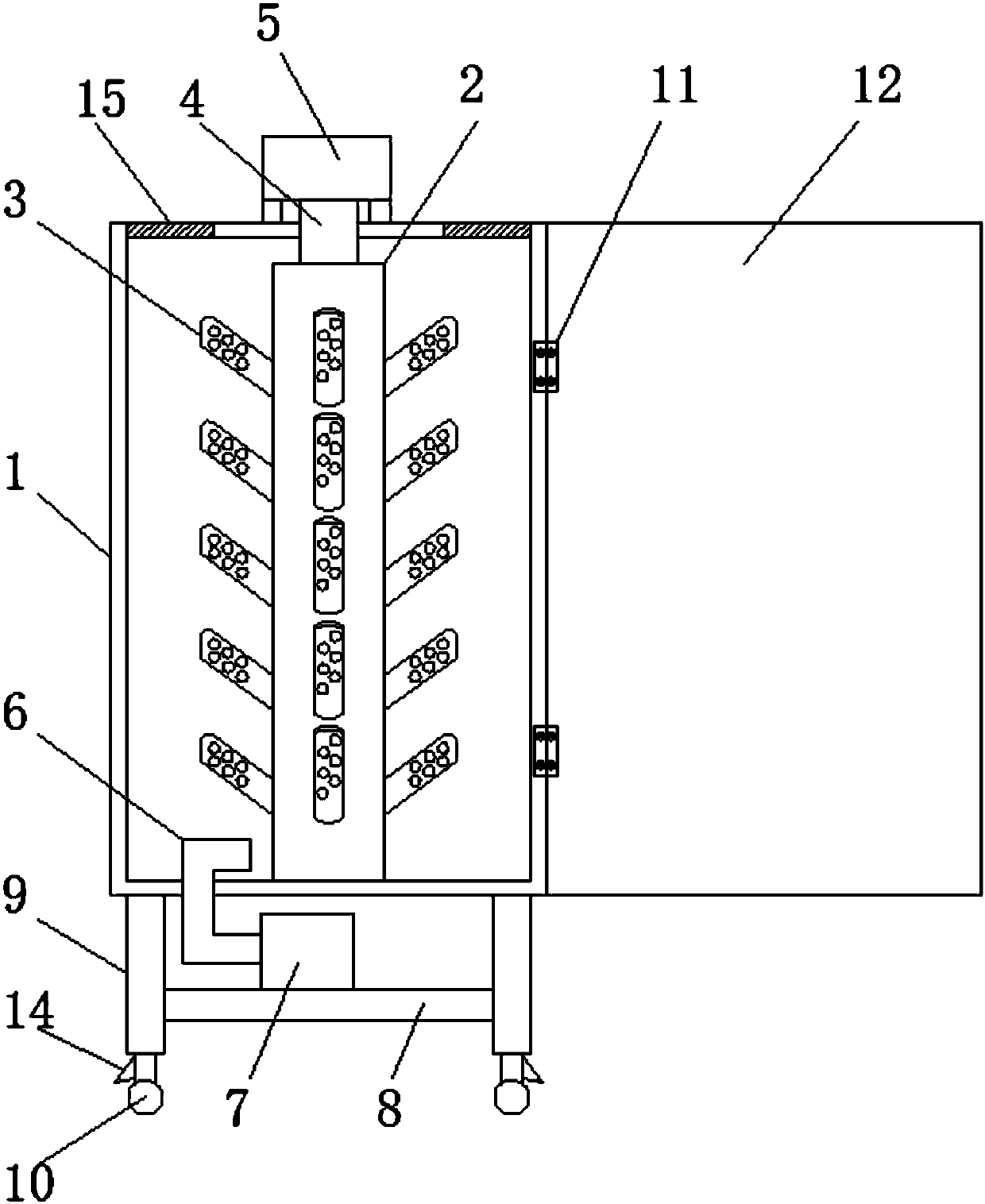 Convenient-moving and good-drying-effect drying machine for shoemaking