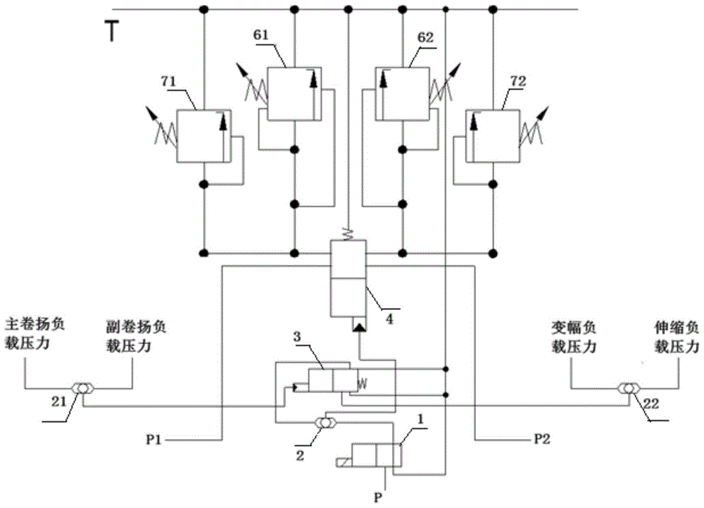 Merging control system, method and crane